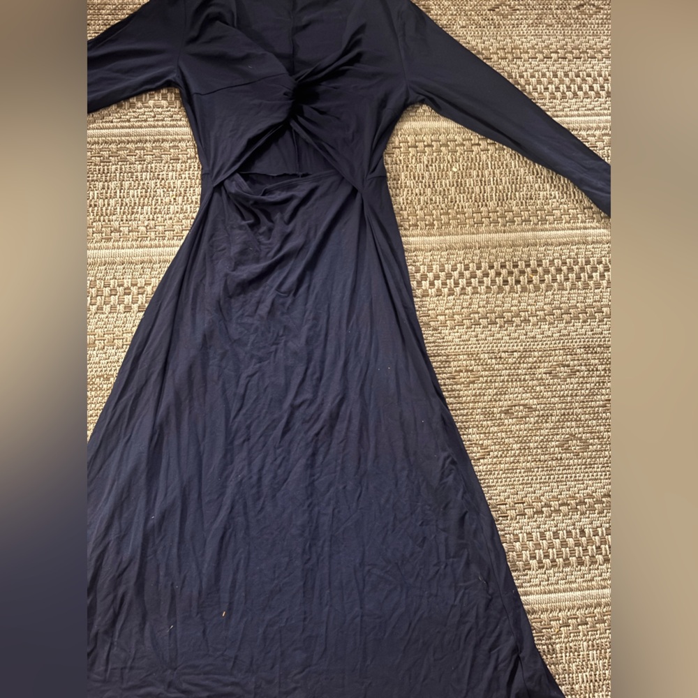 Women’s Navy Twist-Front Top